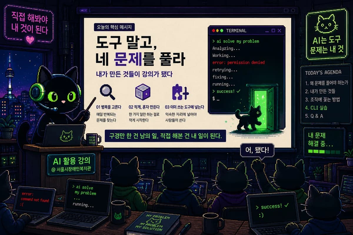 AI로 만든 도구가 조직에서 돌아가기까지: AI 활용 강의 후기